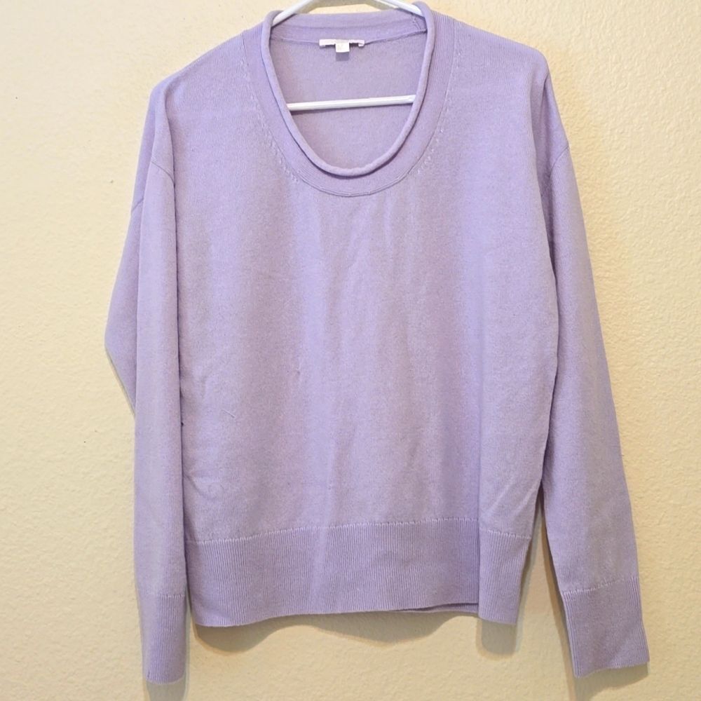 COS‎ Lavender Wool/cashmer Blend Crew Neck Sweater